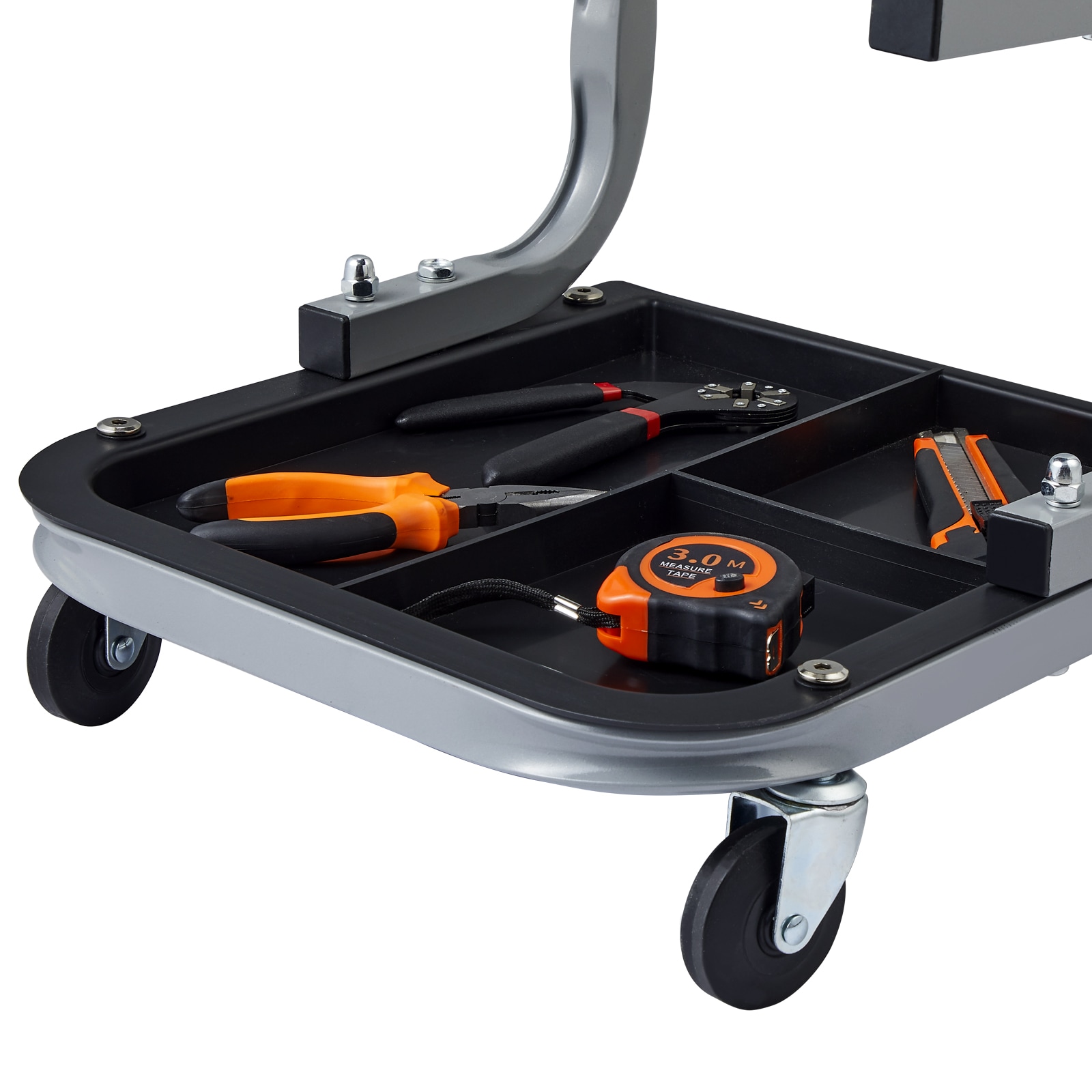 Mechanic Garage Seat With Tool Tray And Wheels For Workshop_voghion.com